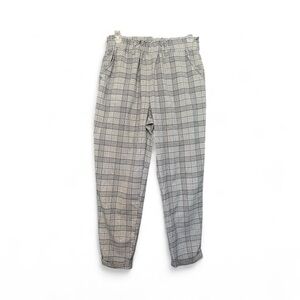 🆕 🖤🤍 NWOT SO Black, White & Gray Checkered Paperbag Waist Pants | Sz L